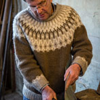 James Crombie in his workshop 2018